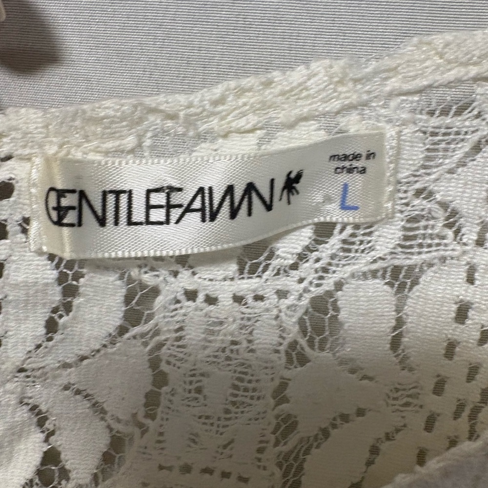 Gentle Fawn Lace and Embroidered LS Dress Size Large - Picture 4 of 5